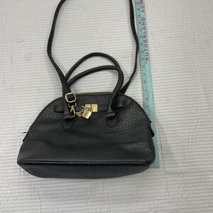 Aldo Black Crossbody Bag with Gold Details